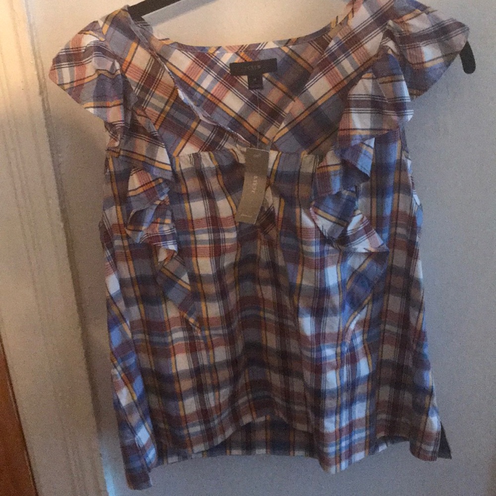 Jcrew plaid shirt with tags